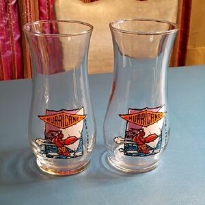 Hurricane Glass Set with Vibrant Design